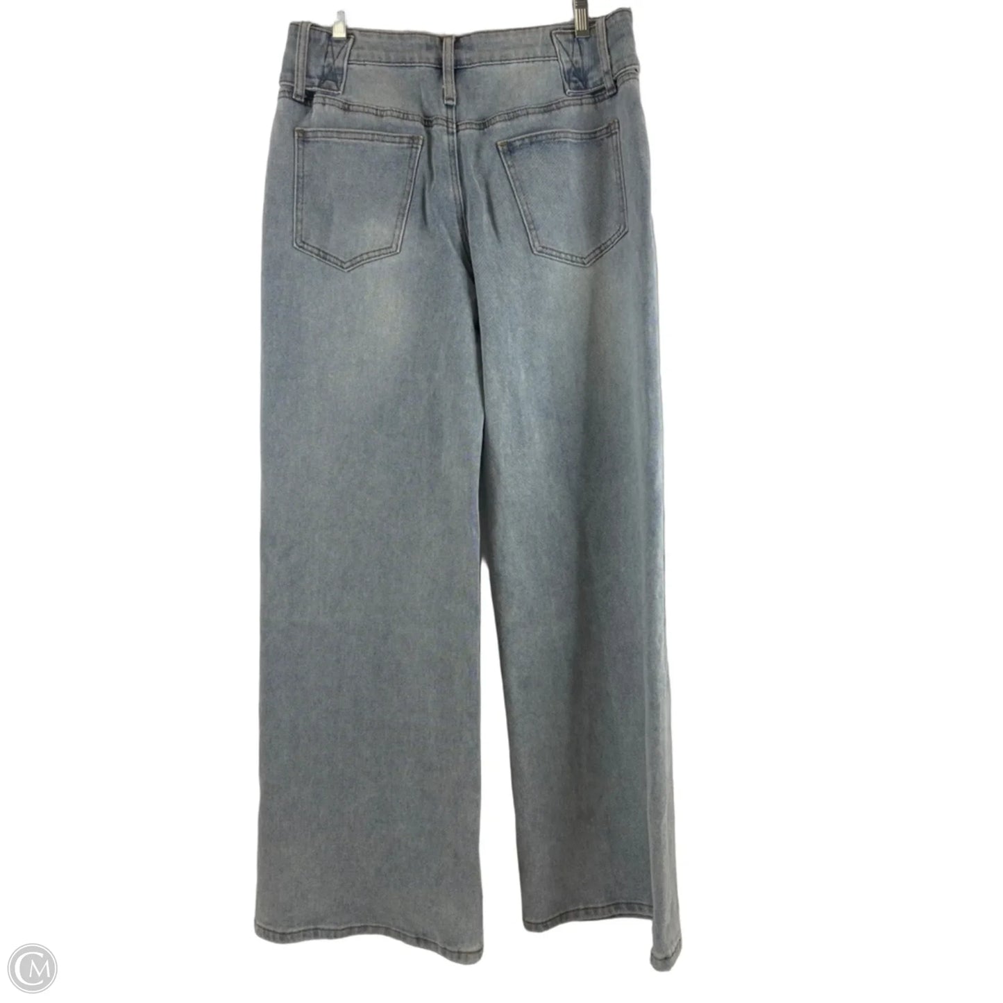 Jeans Wide Leg By Edikted In Blue Denim, Size: 6