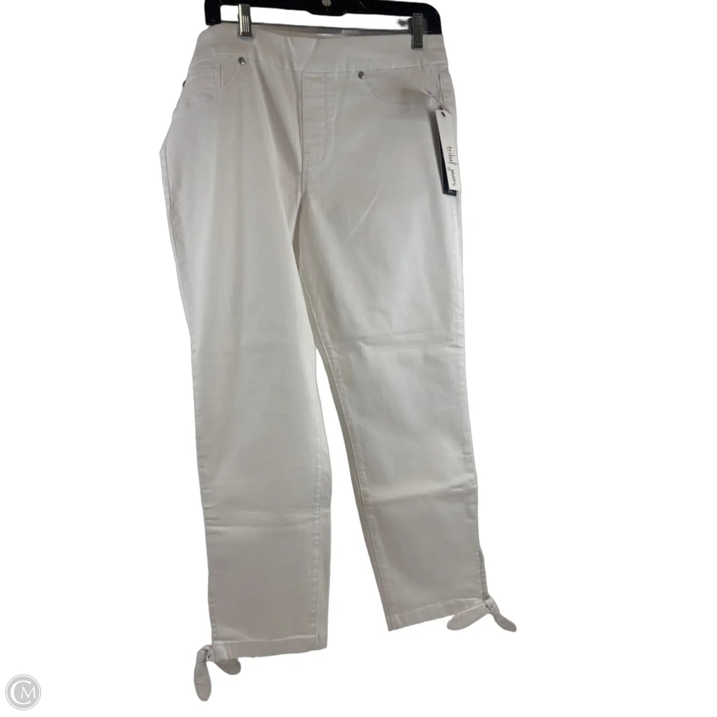 Jeans Jeggings By Tribal In White Denim, Size: 14