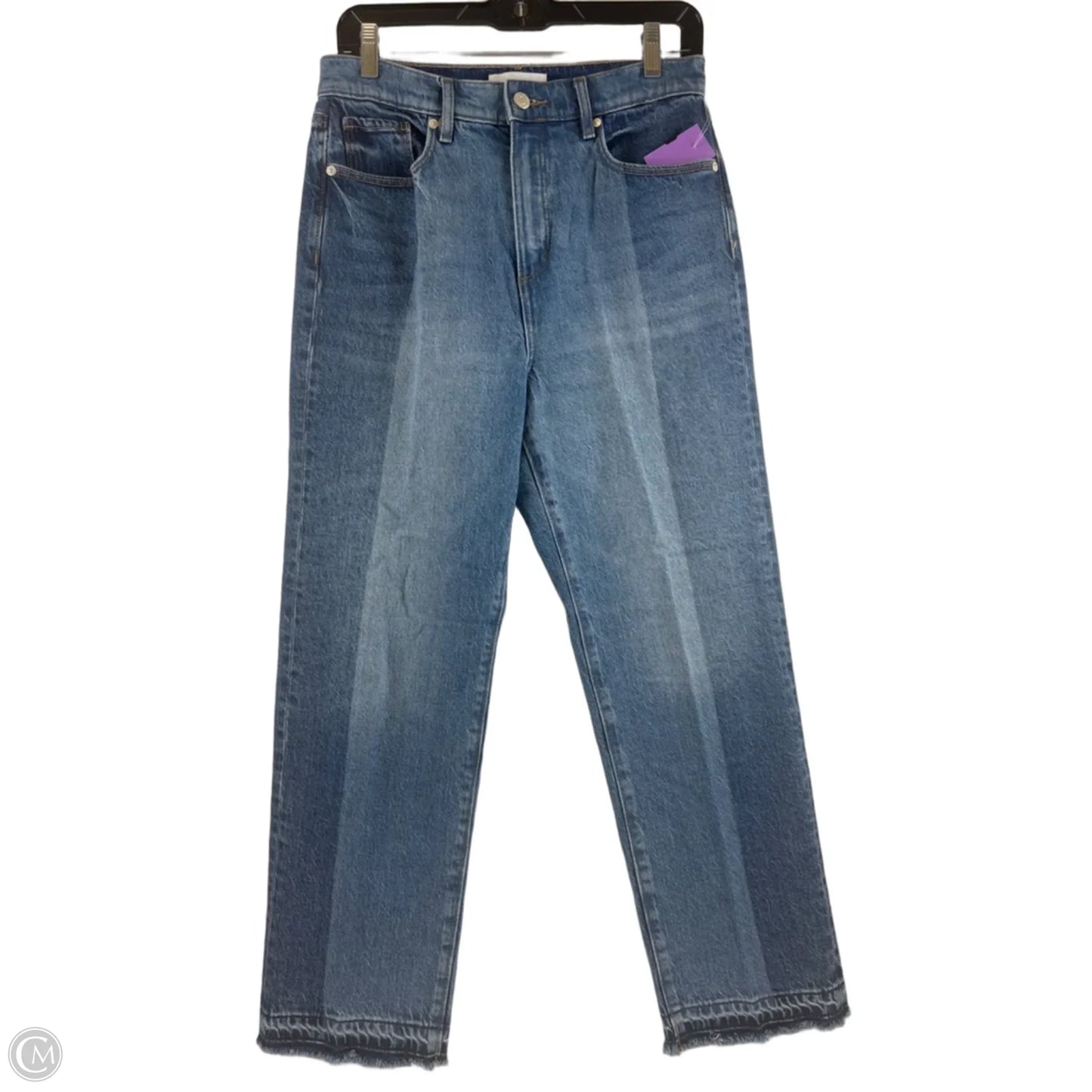 Jeans Straight By Loft In Blue Denim, Size: 8