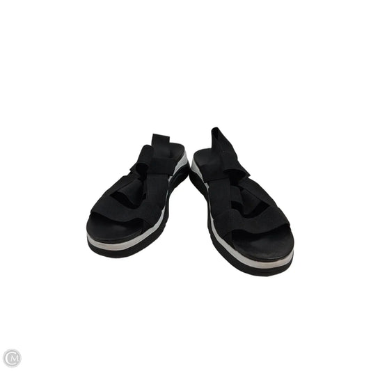 Sandals Heels Wedge By Jbu By Jambu In Black, Size: 9.5