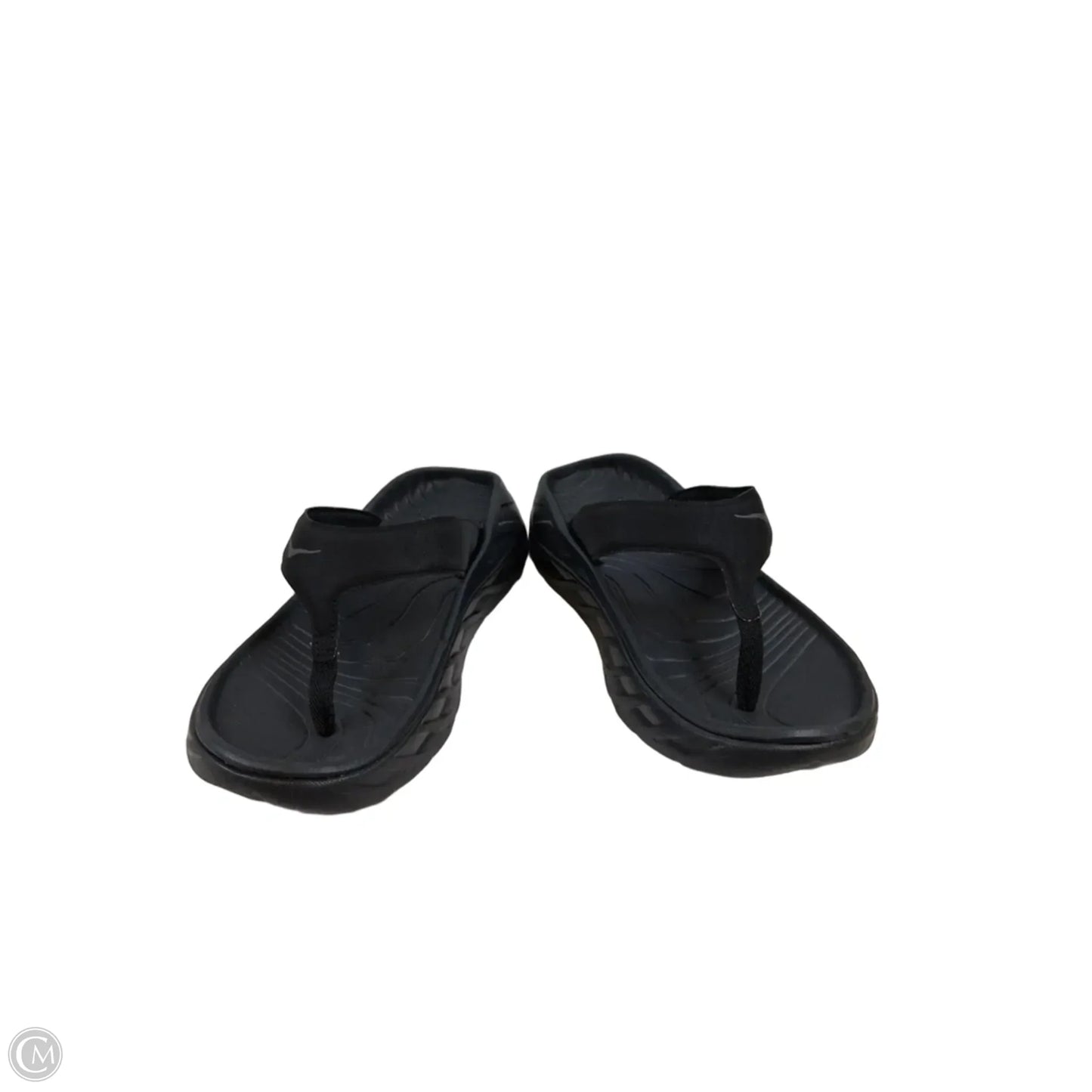 Sandals Flip Flops By Hoka In Black, Size: 10