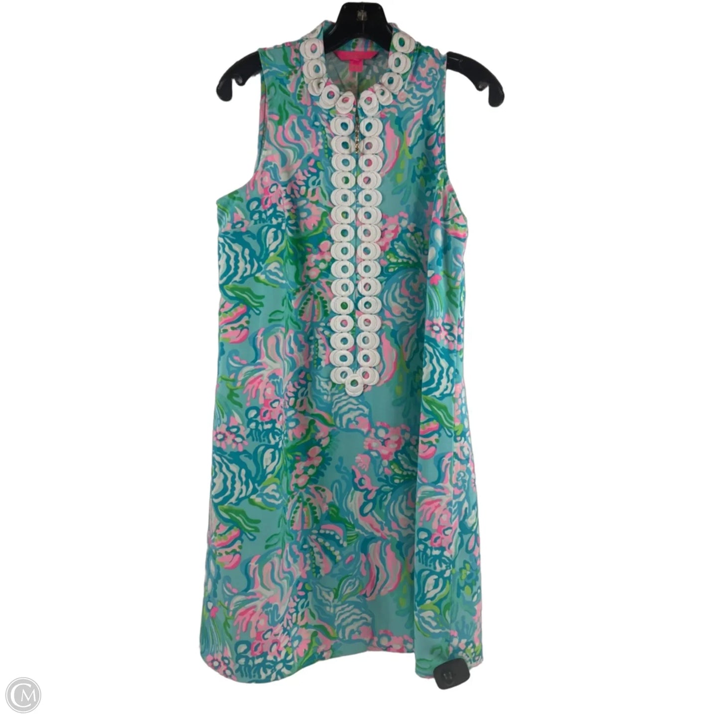 Dress Designer By Lilly Pulitzer In Blue & White, Size: S