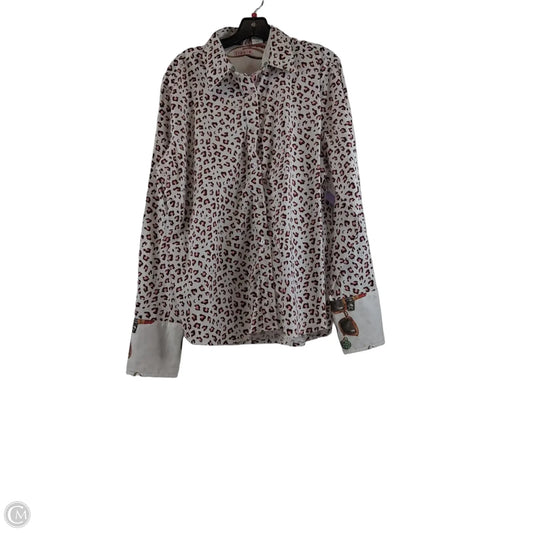 Top Long Sleeve By Clothes Mentor In Brown & Pink, Size: Xl