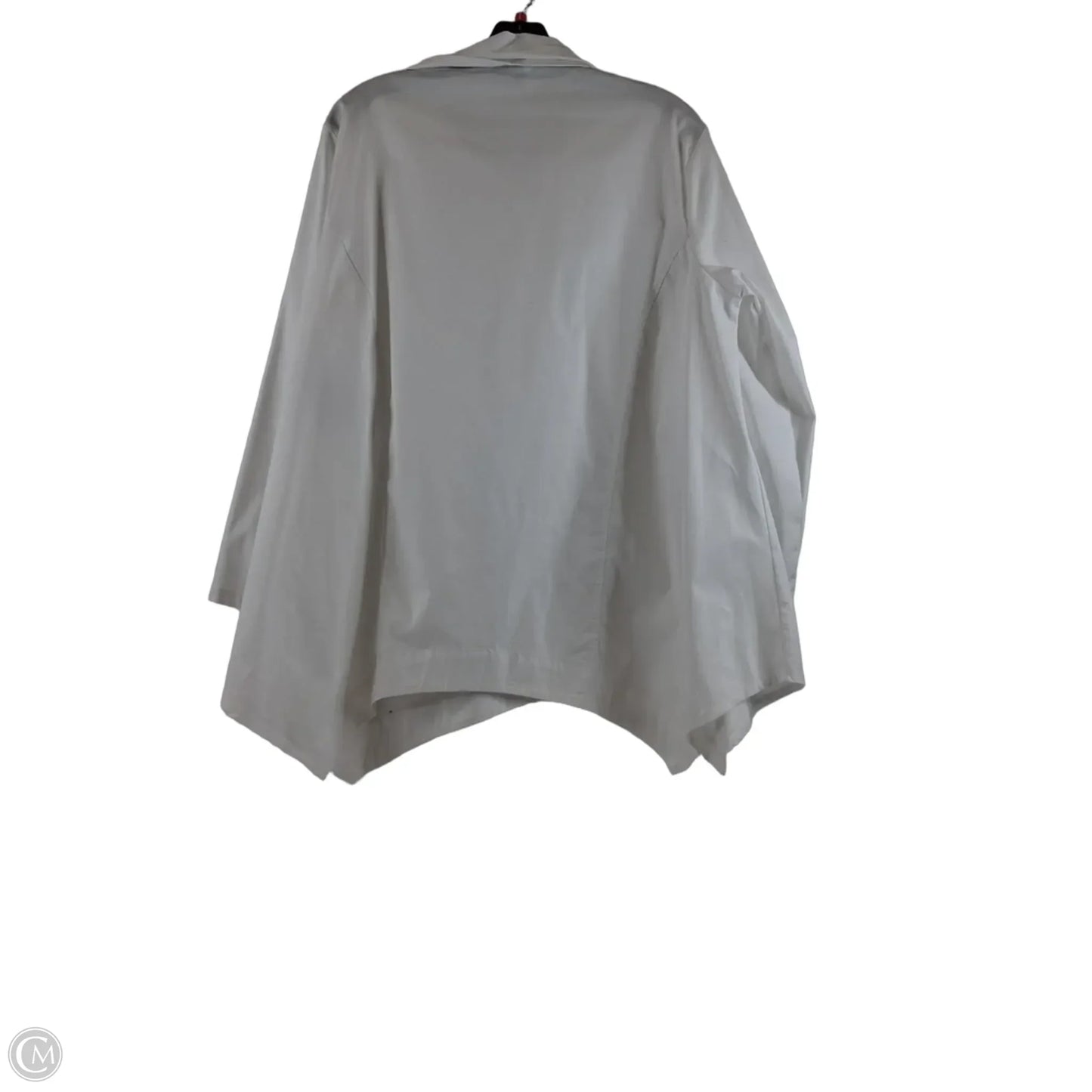 Top Long Sleeve By Clothes Mentor In White, Size: M