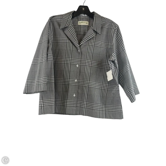 Top Short Sleeve Basic By Orvis In Black & White, Size: Xl