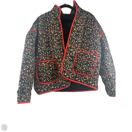 Jacket Puffer & Quilted By Clothes Mentor In Green & Orange, Size: L