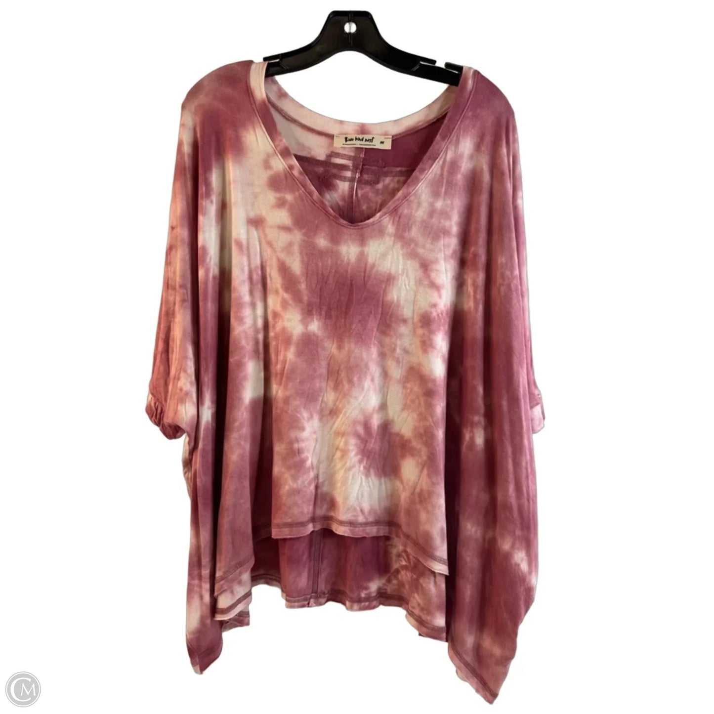 Top Short Sleeve By Three Bird Nest In Tie Dye Print, Size: M