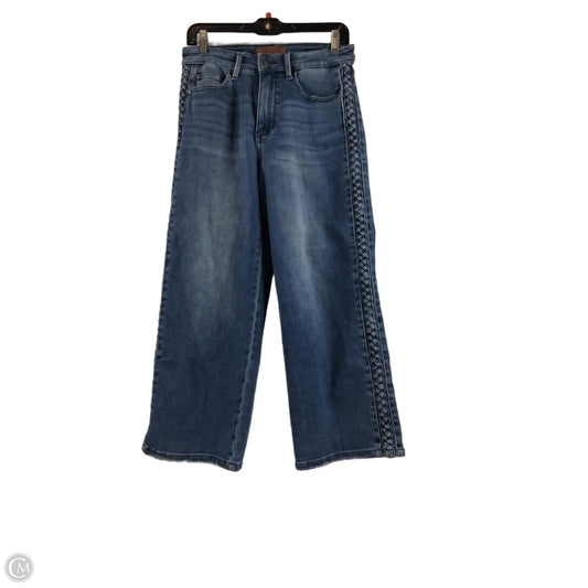 Jeans Wide Leg By Judy Blue In Blue Denim, Size: 8