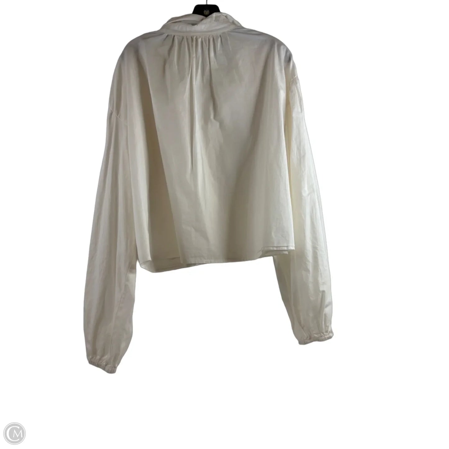 Top Long Sleeve By Pol In Cream, Size: L