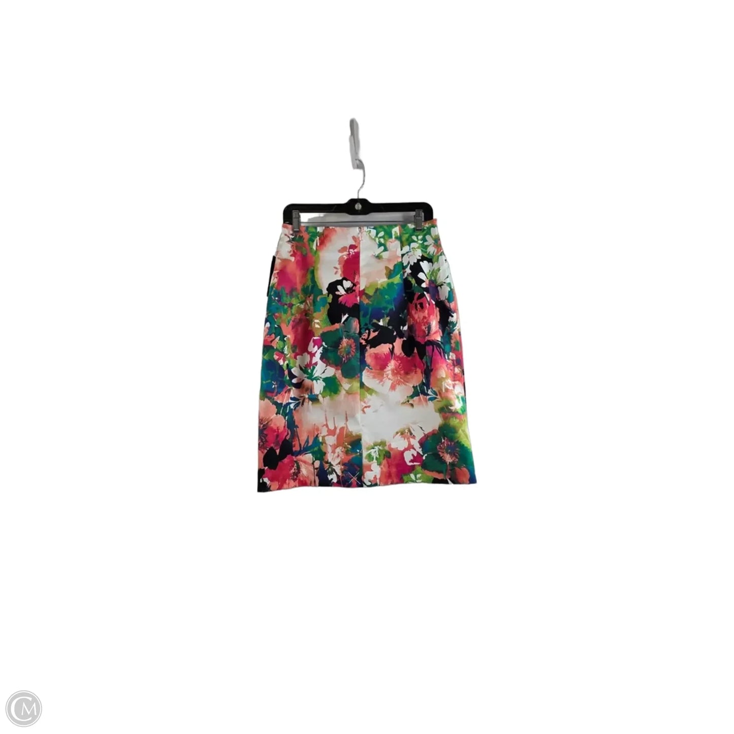 Skirt Midi By Worthington In Floral Print, Size: 10