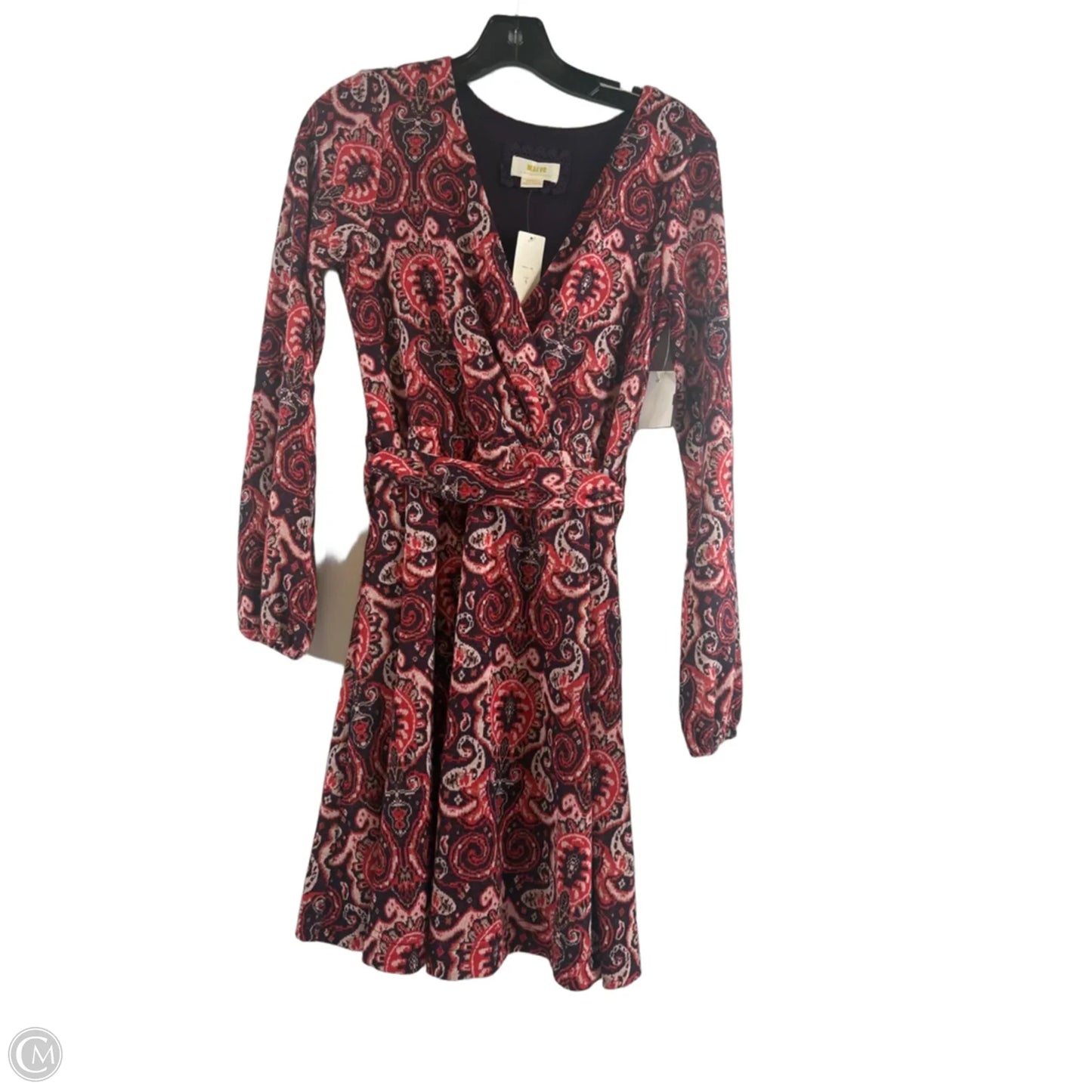 Dress Casual Midi By Maeve In Orange & Purple, Size: S