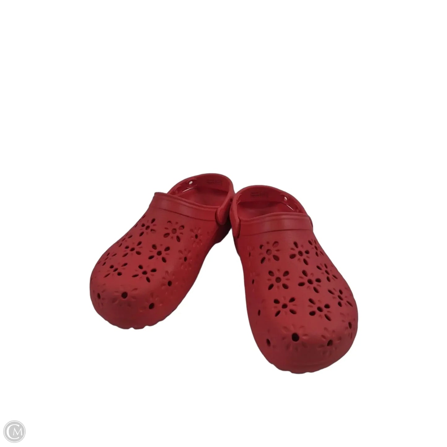 Shoes Flats By Crocs In Orange, Size: 11