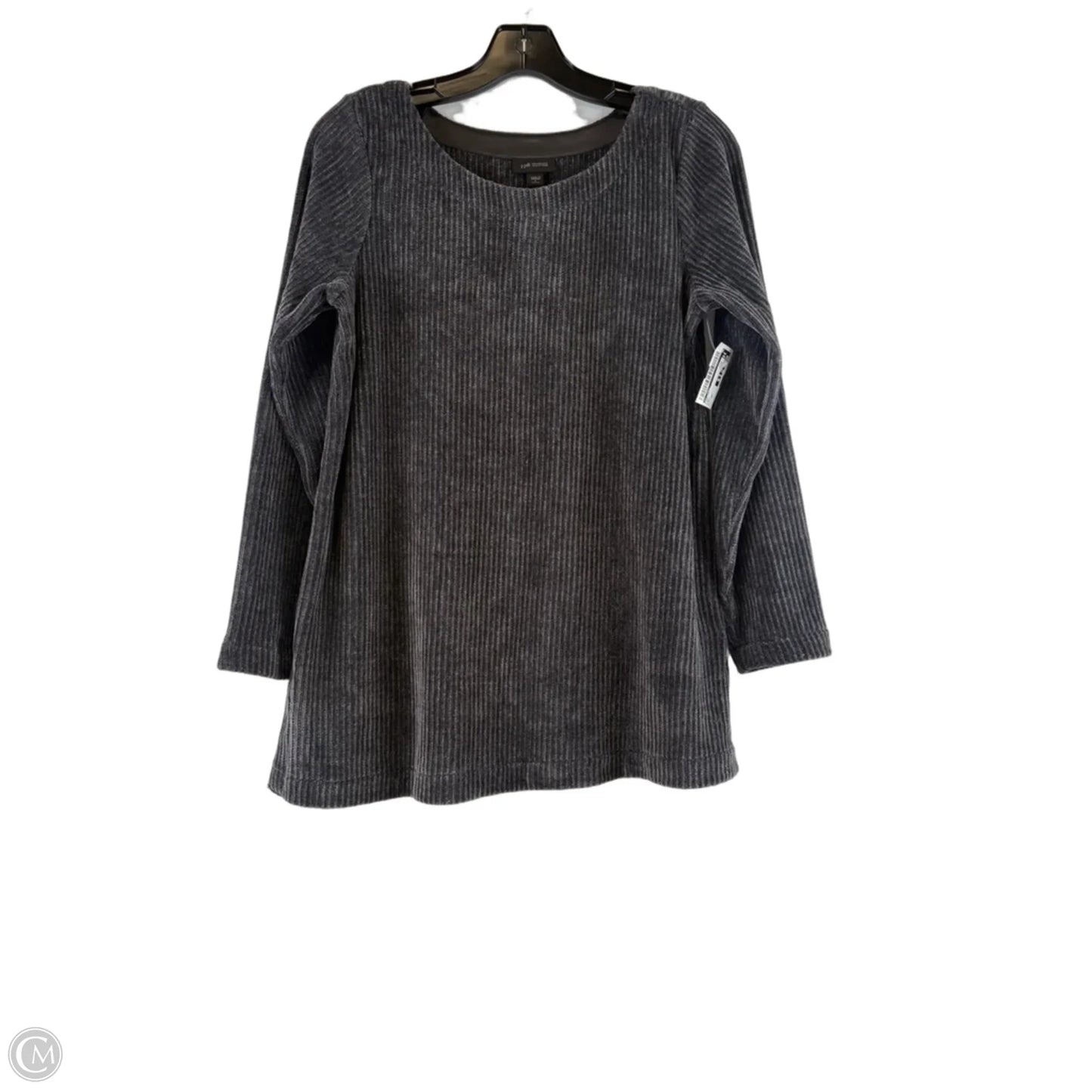Top Long Sleeve By J. Jill In Grey, Size: Sp