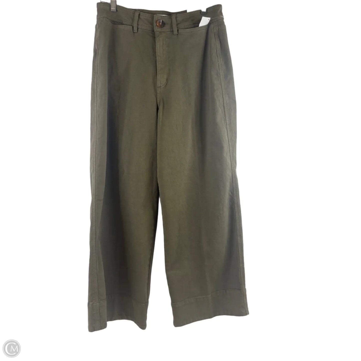 Jeans Wide Leg By Loft In Green Denim, Size: 6