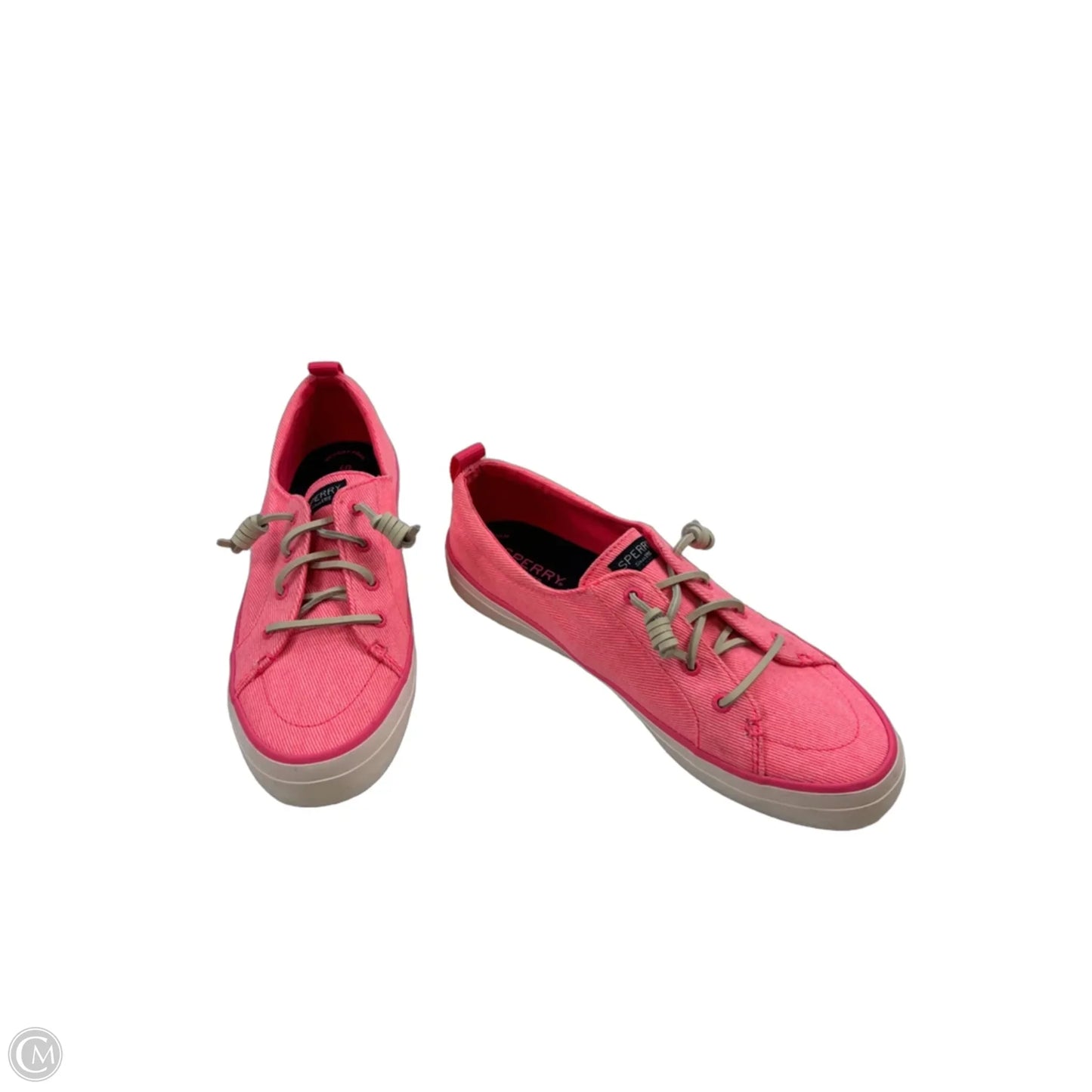 Shoes Sneakers By Sperry In Pink & White, Size: 9.5