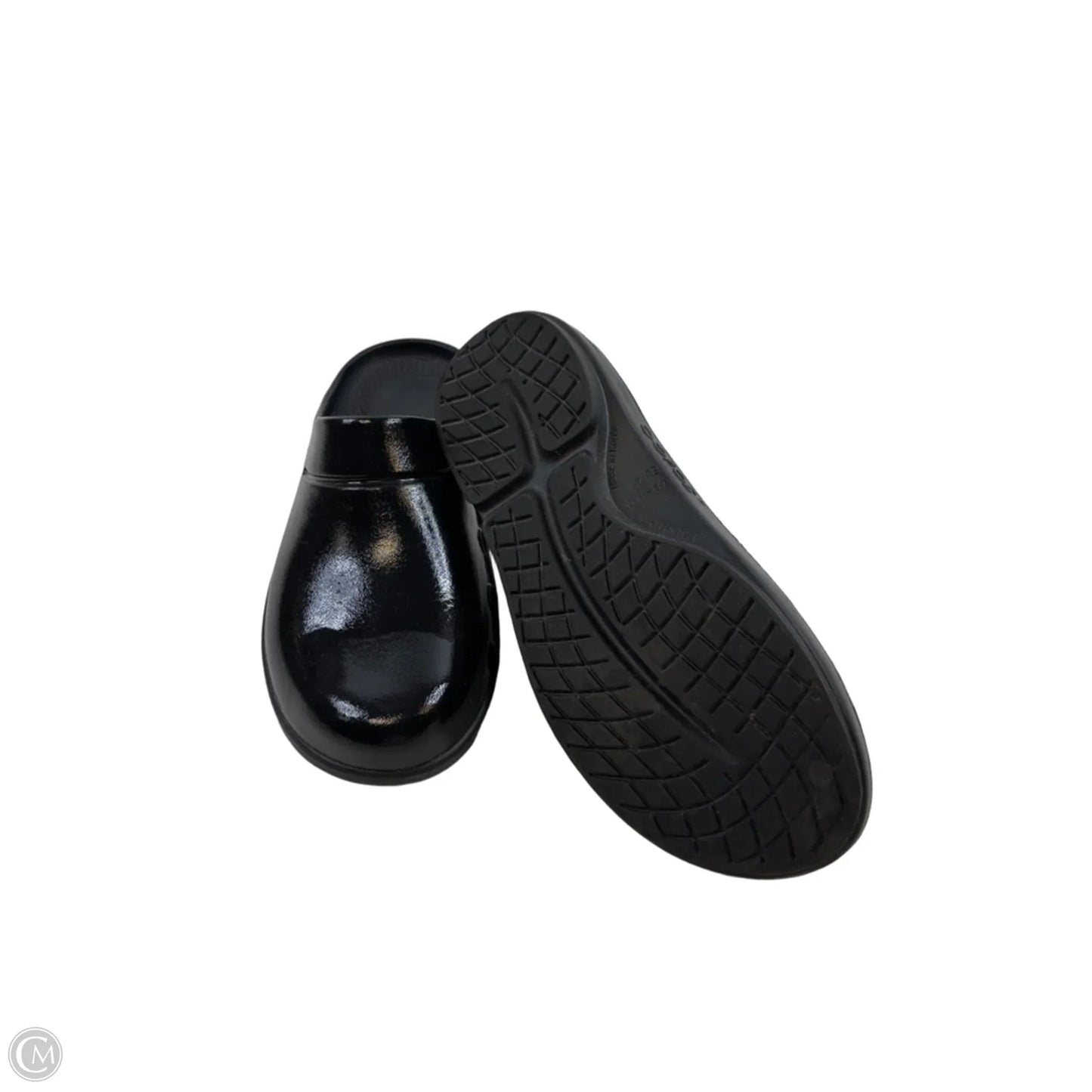 Shoes Flats By Oofos In Black, Size: 10