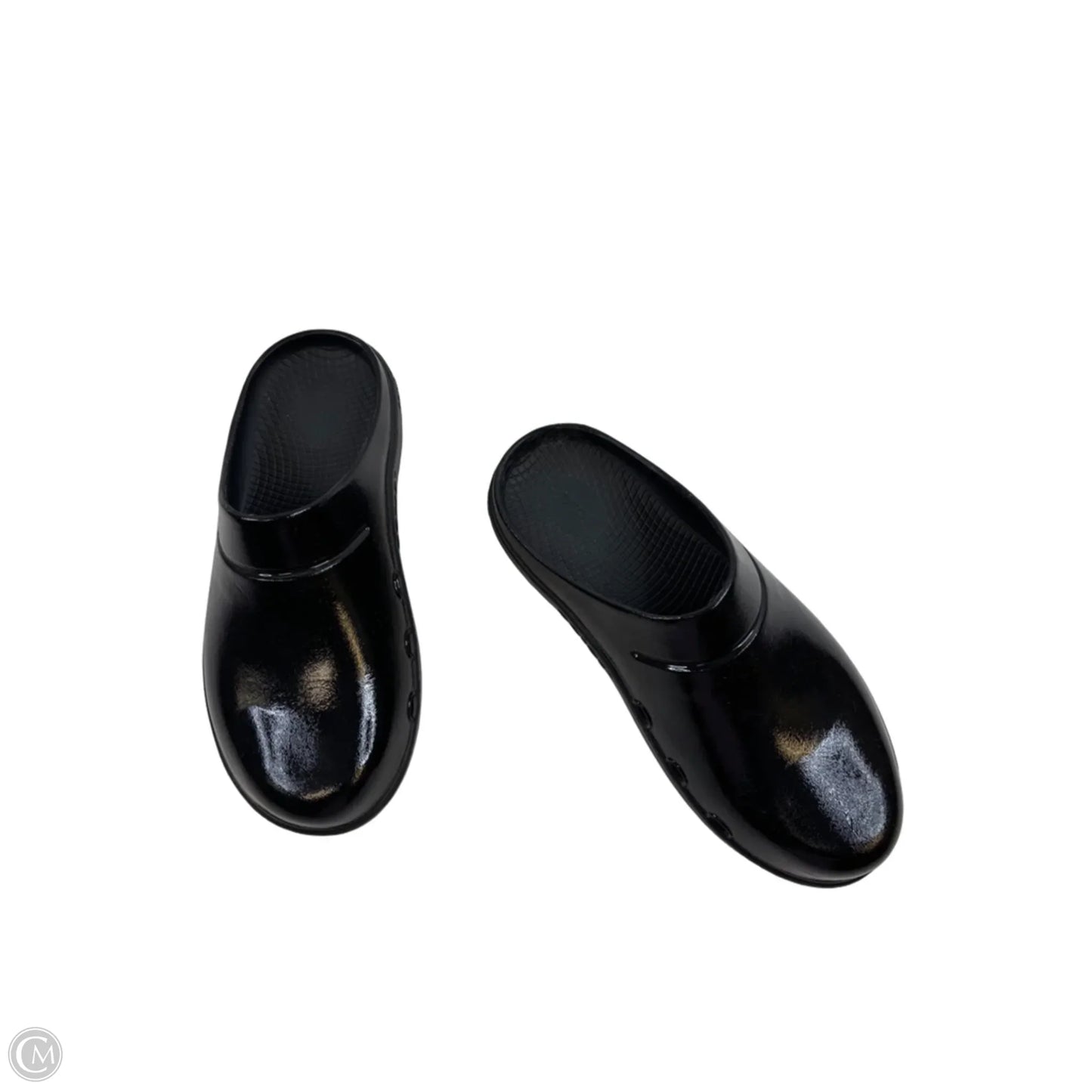 Shoes Flats By Oofos In Black, Size: 10
