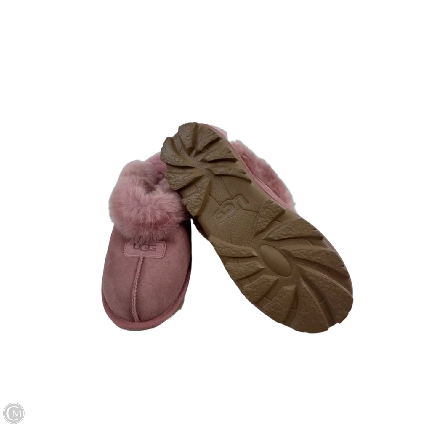 Slippers Designer By Ugg In Pink, Size: 9
