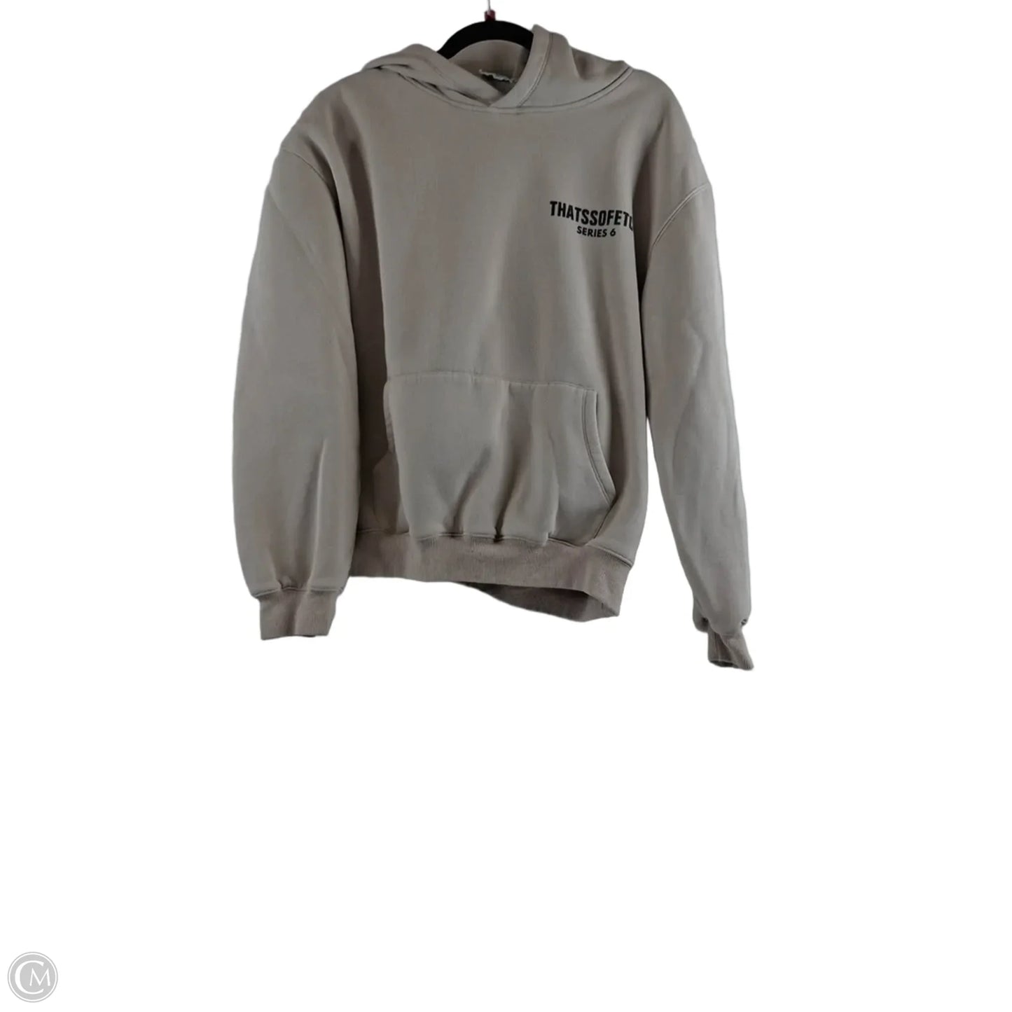 Sweatshirt Hoodie By Clothes Mentor In Beige, Size: L