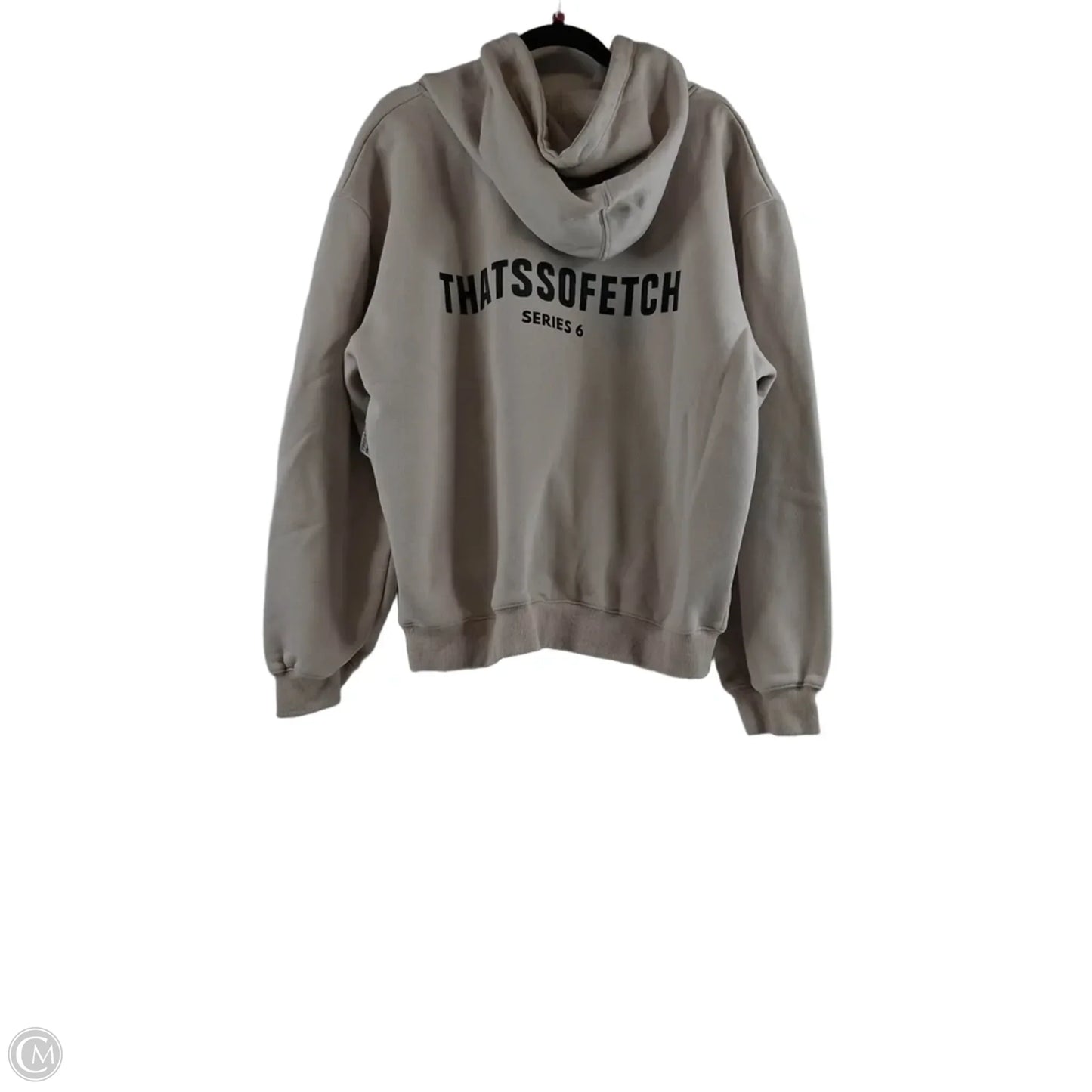 Sweatshirt Hoodie By Clothes Mentor In Beige, Size: L