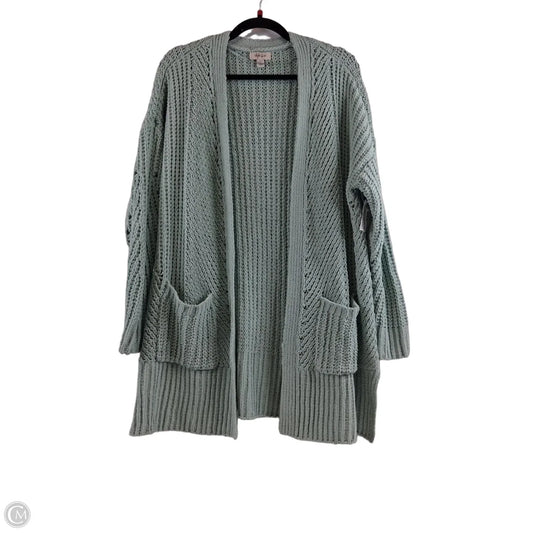Sweater Cardigan By Style And Company In Green, Size: S
