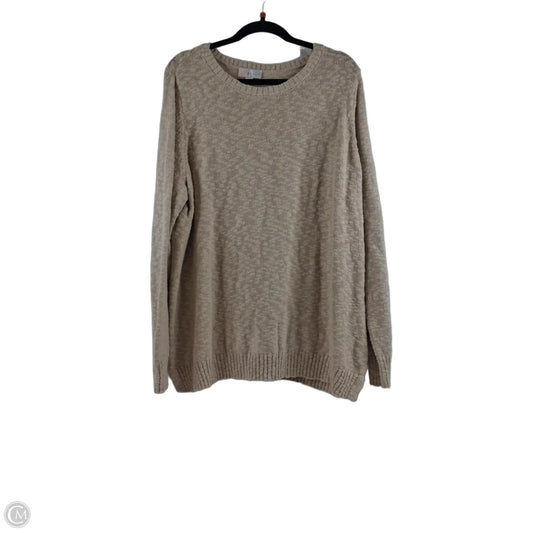 Sweater By Belle By Kim Gravel In Beige, Size: Xl