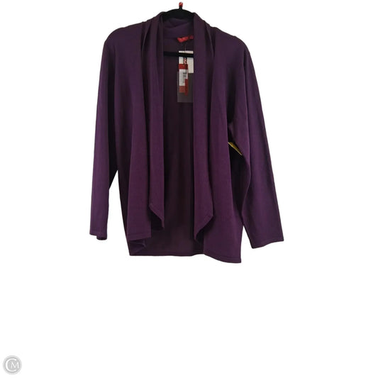Cardigan By Clothes Mentor In Purple, Size: 1x