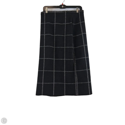 Skirt Midi By Tahari In Black & White, Size: 12