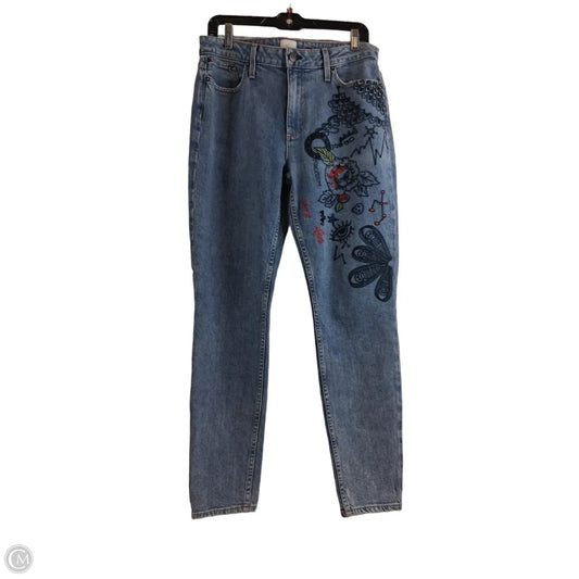Jeans Designer By Alice + Olivia In Blue Denim, Size: 12