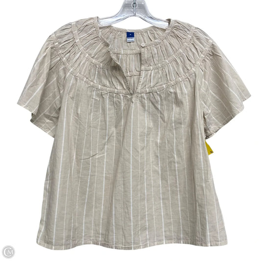 Top Short Sleeve Basic By Old Navy In Beige, Size: M