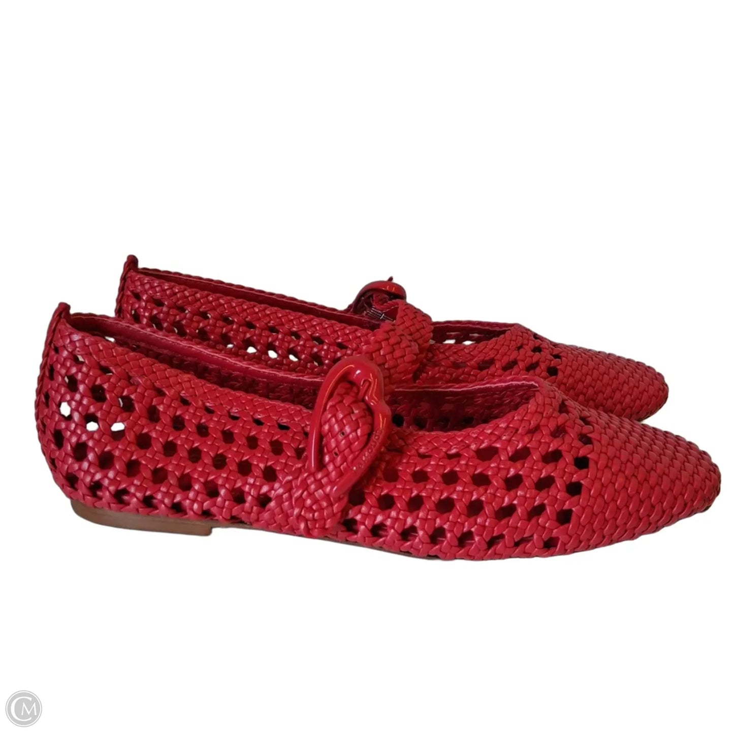 Shoes Flats By Larroude In Red, Size: 7