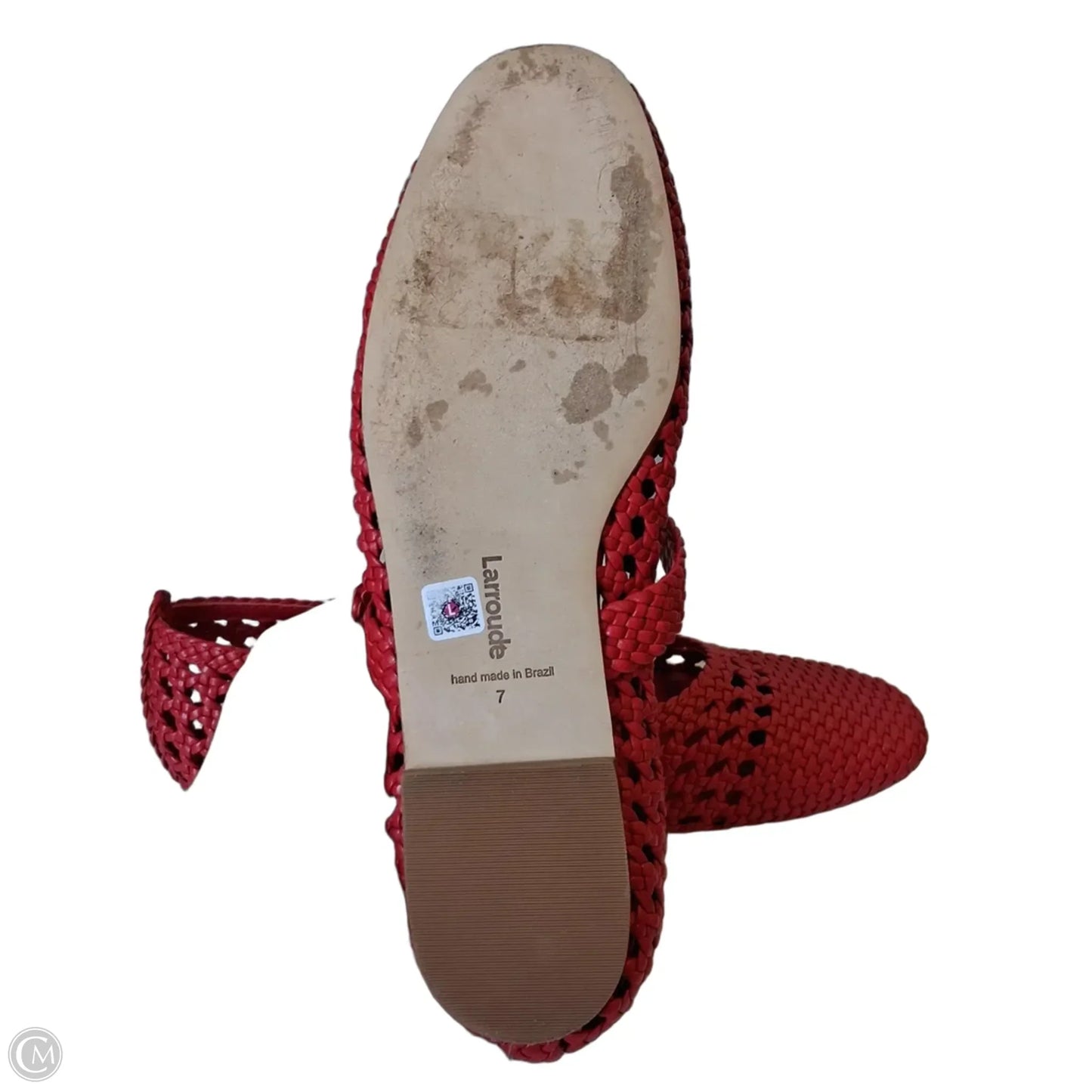 Shoes Flats By Larroude In Red, Size: 7
