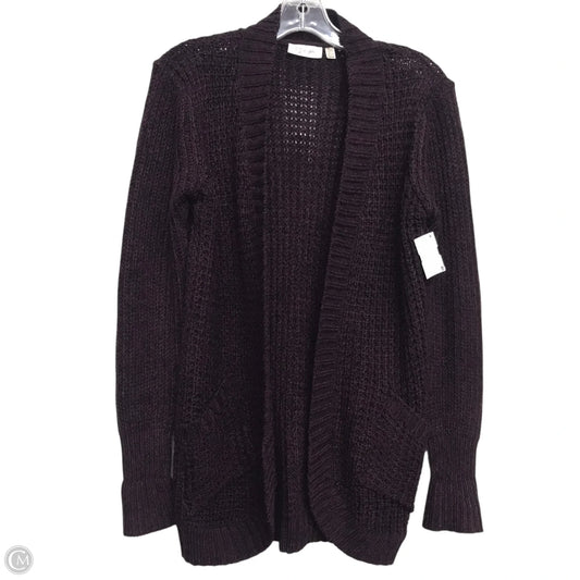 Sweater Cardigan By Rd Style In Purple, Size: S