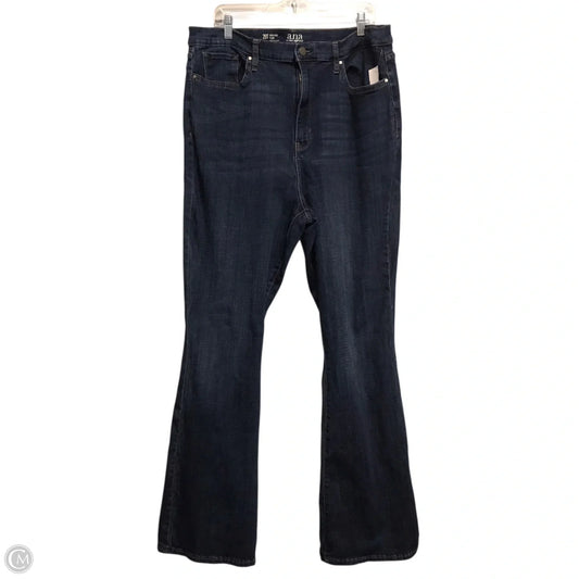 Jeans Flared By Ana In Blue Denim, Size: 20