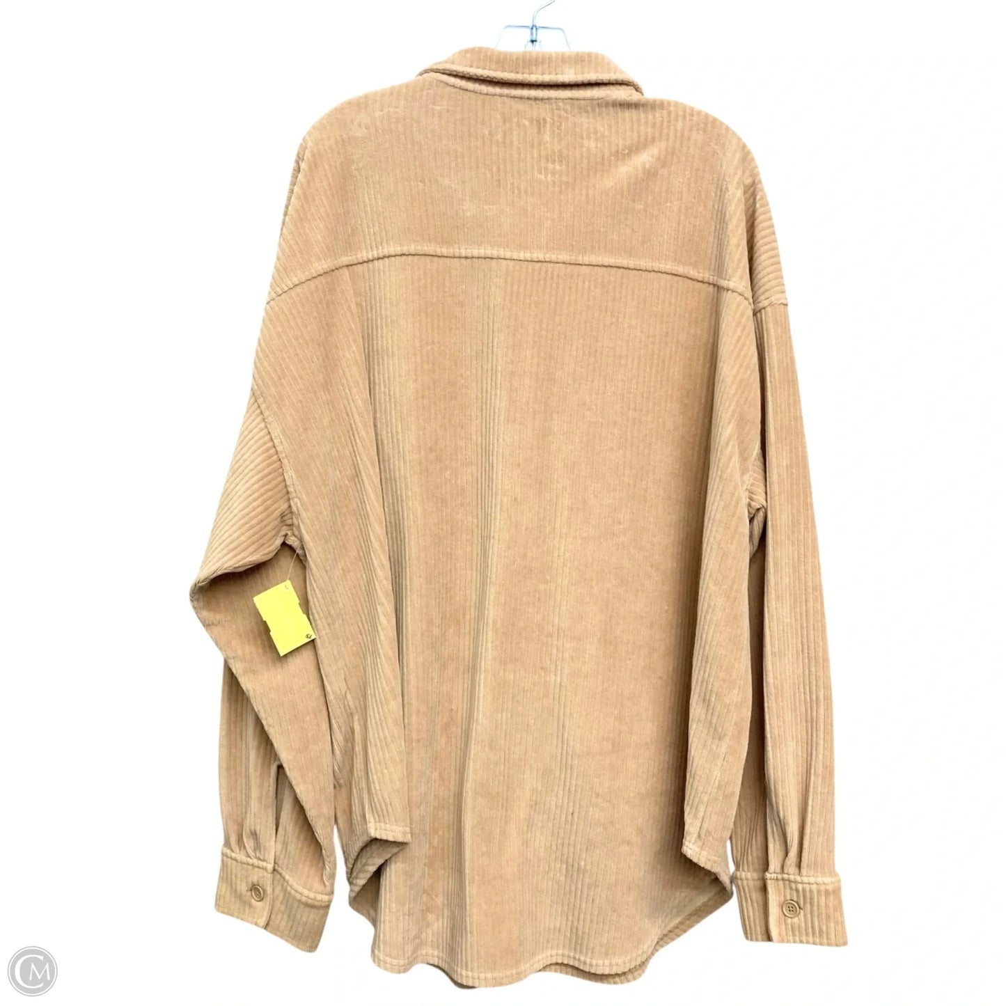 Jacket Shirt By Arizona In Brown, Size: 1x