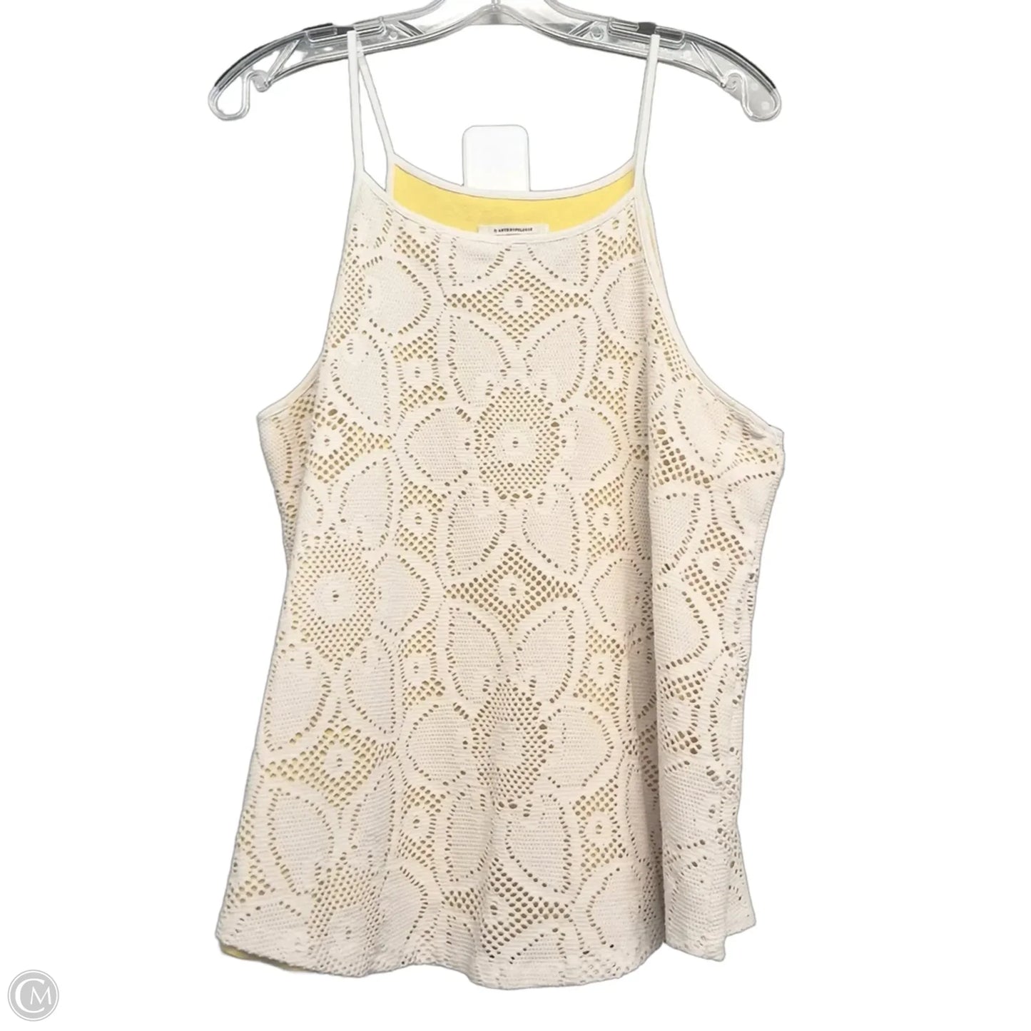 Top Sleeveless By Anthropologie In Yellow, Size: L