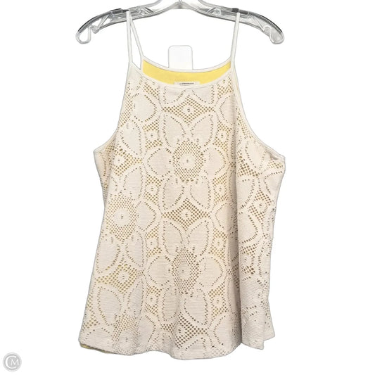 Top Sleeveless By Anthropologie In Yellow, Size: L