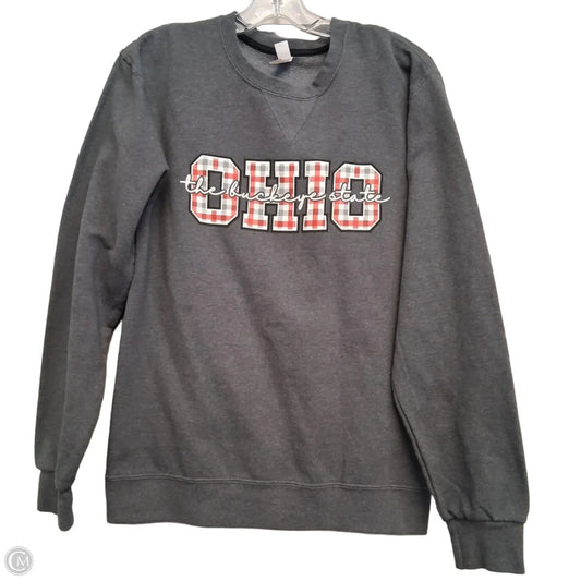 Sweatshirt Crewneck By Fruit Of The Loom In Grey, Size: S