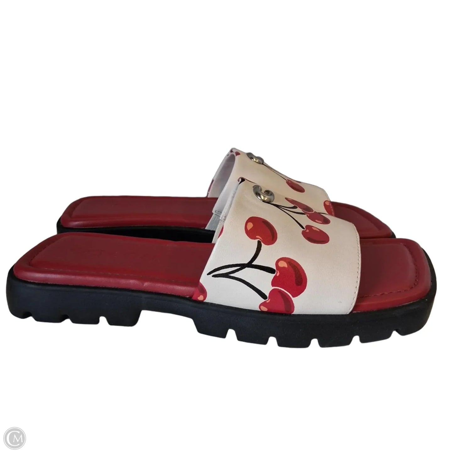 Sandals Designer By Coach In Red, Size: 6