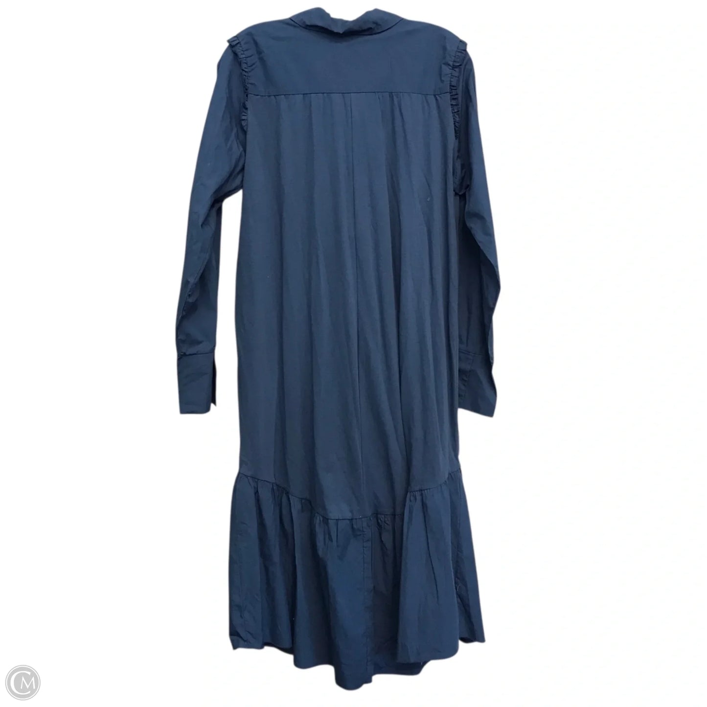 Dress Casual Midi By Zara In Blue, Size: S