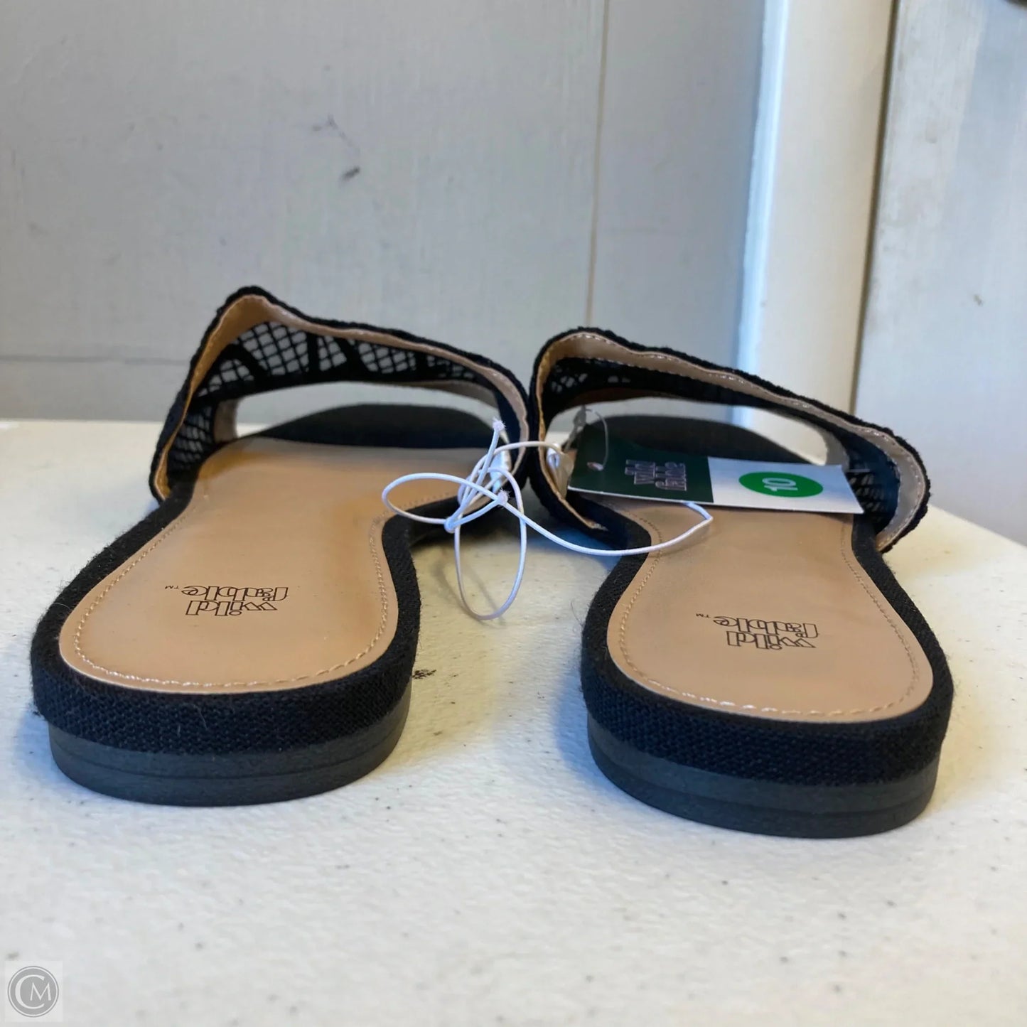 Sandals Flats By Wild Fable In Black, Size: 10