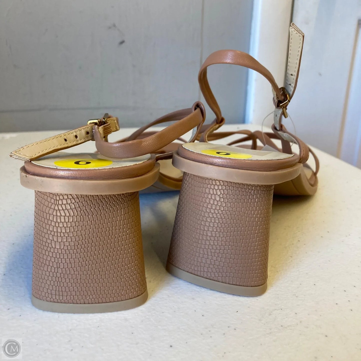 Sandals Heels Block By Dolce Vita In Tan, Size: 9