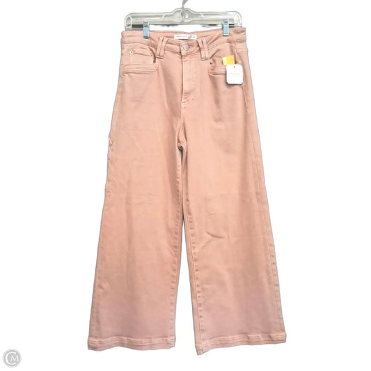 Jeans Wide Leg By Altard State In Pink Denim, Size: 8