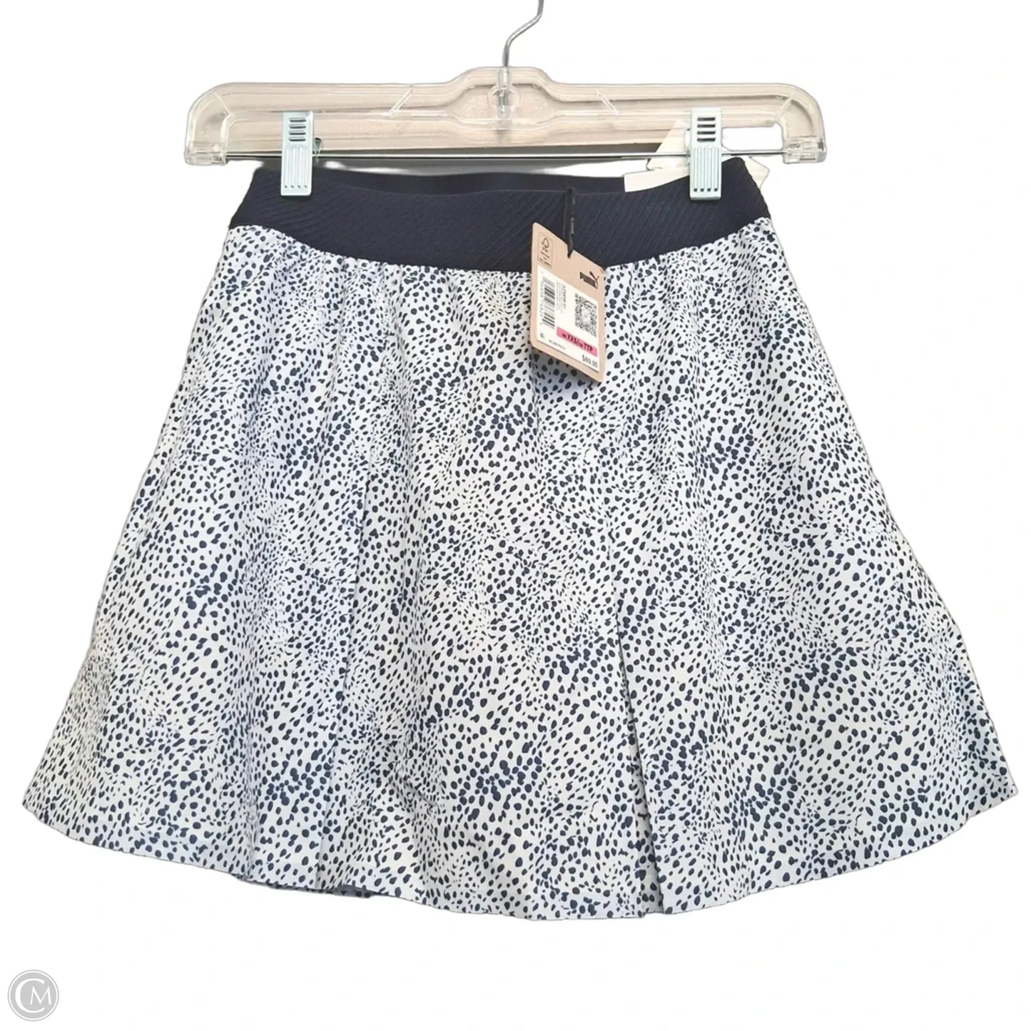 Athletic Skort By Puma In Blue & White, Size: Xxs