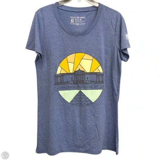Top Short Sleeve Basic By CLE Clothing Co. In Blue, Size: Xl