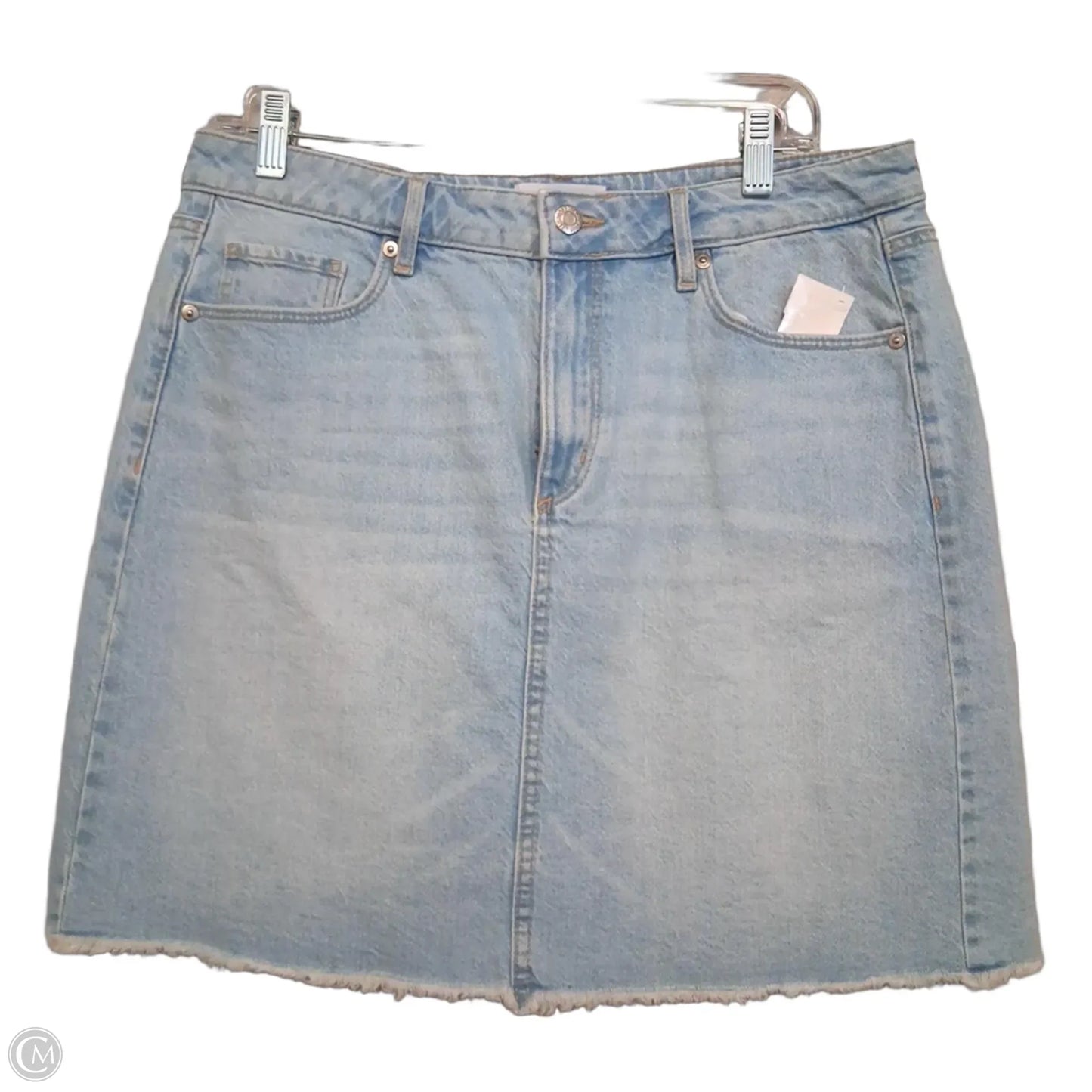 Skirt Mini & Short By Loft In Blue Denim, Size: 8