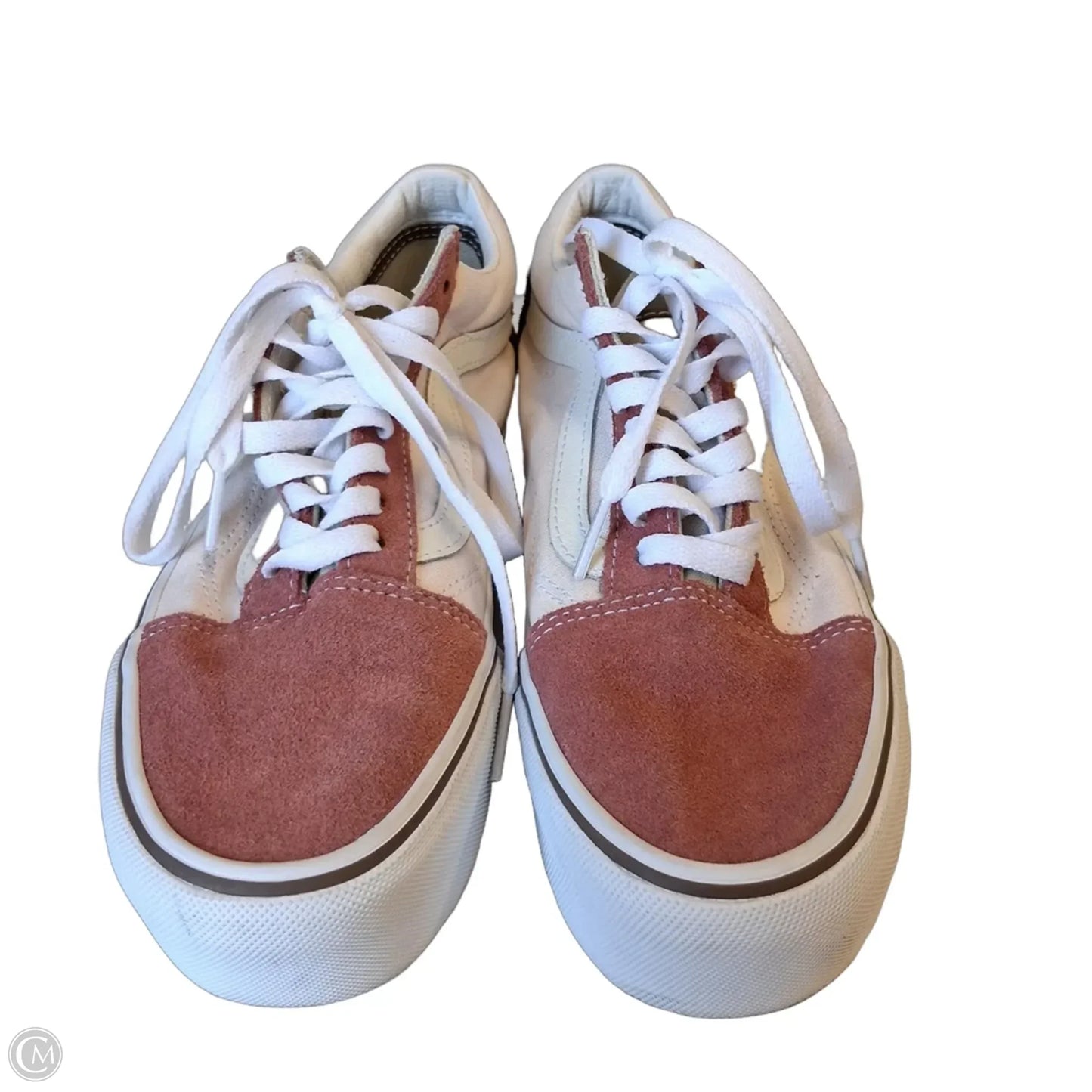 Shoes Sneakers By Vans In Pink & Tan, Size: 8