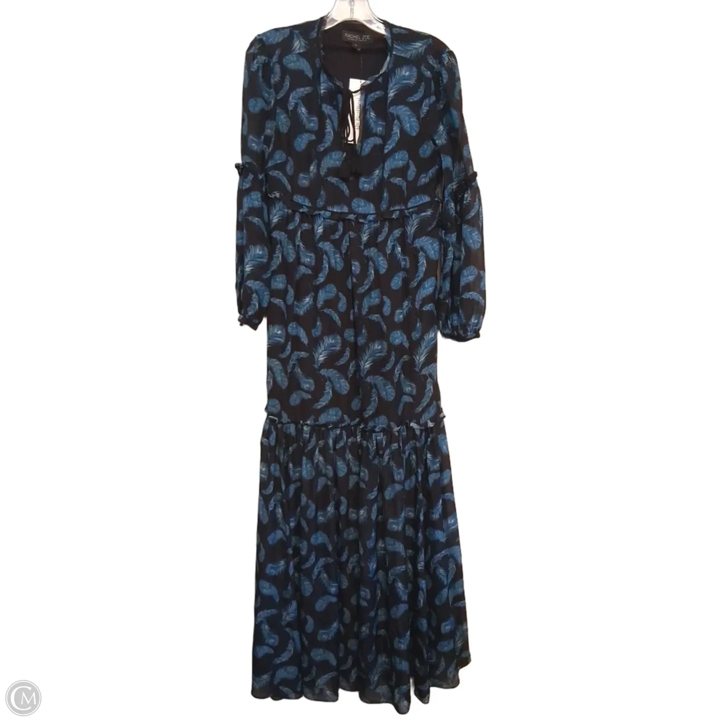 Dress Casual Maxi By Rachel Zoe In Black & Blue, Size: M