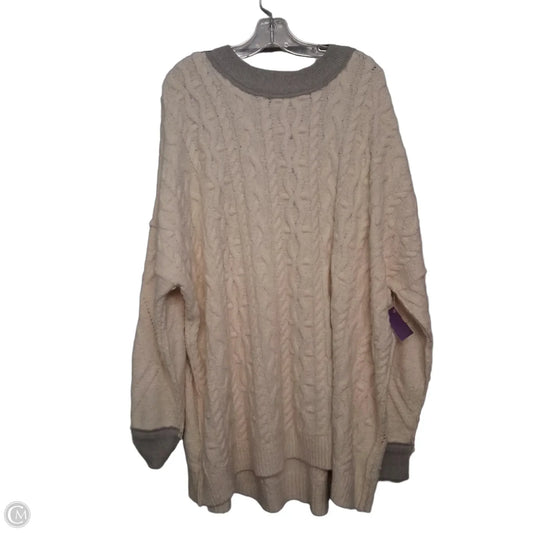 Sweater By Free People In Cream, Size: Xl