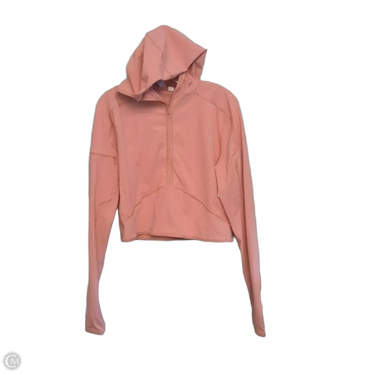 Athletic Top Long Sleeve Hoodie By Lululemon In Pink, Size: L
